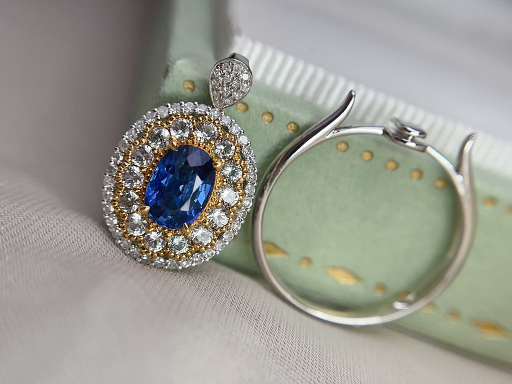 18K Gold Natural Sapphire Ring