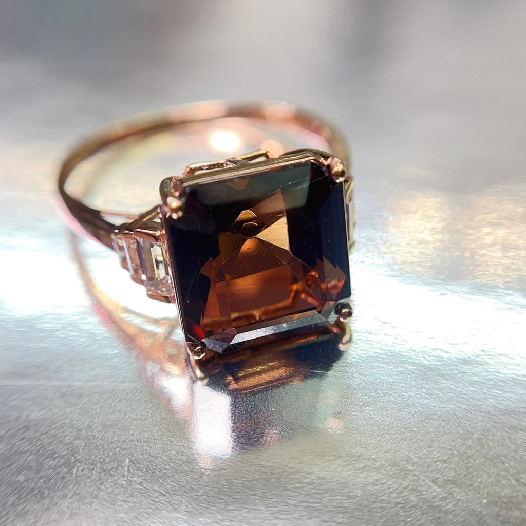 Natural Tourmaline Ring in 18K Gold