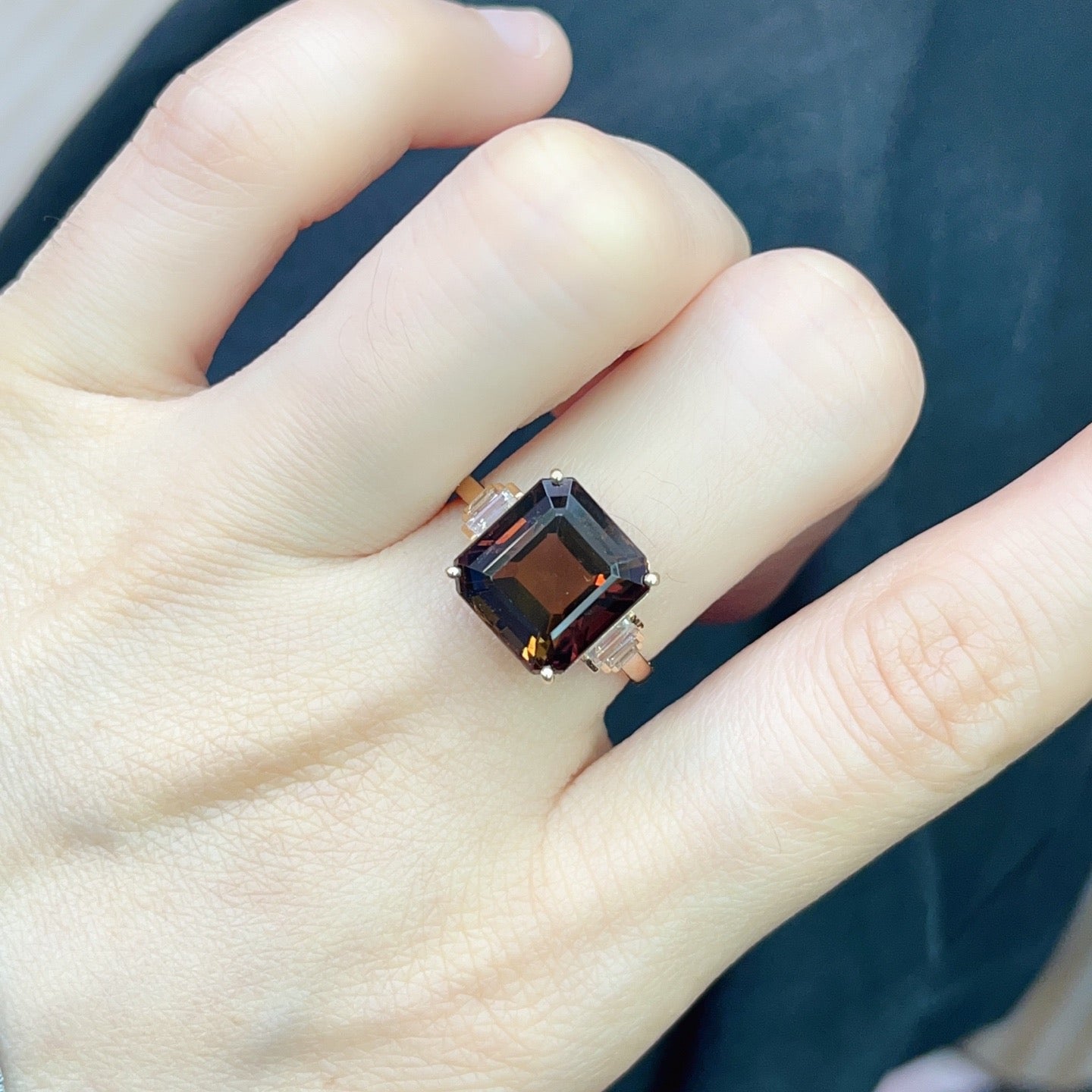 Natural Tourmaline Ring in 18K Gold