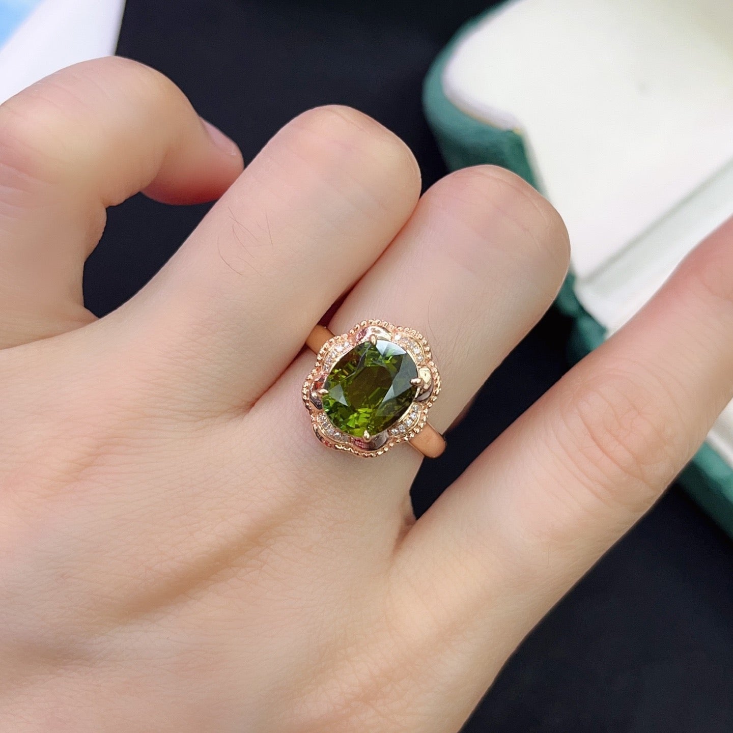 Tourmaline Ring in 18K Gold