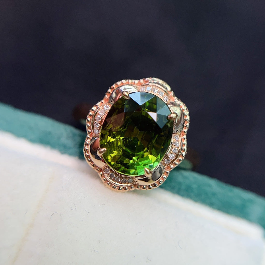 Tourmaline Ring in 18K Gold