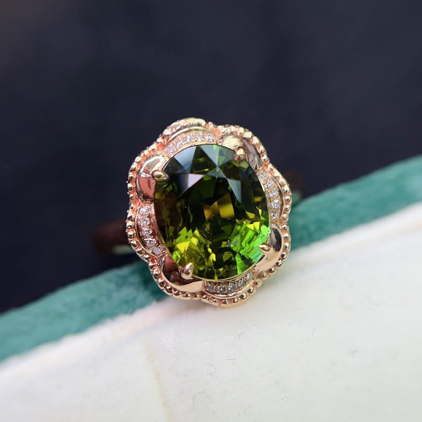 Tourmaline Ring in 18K Gold