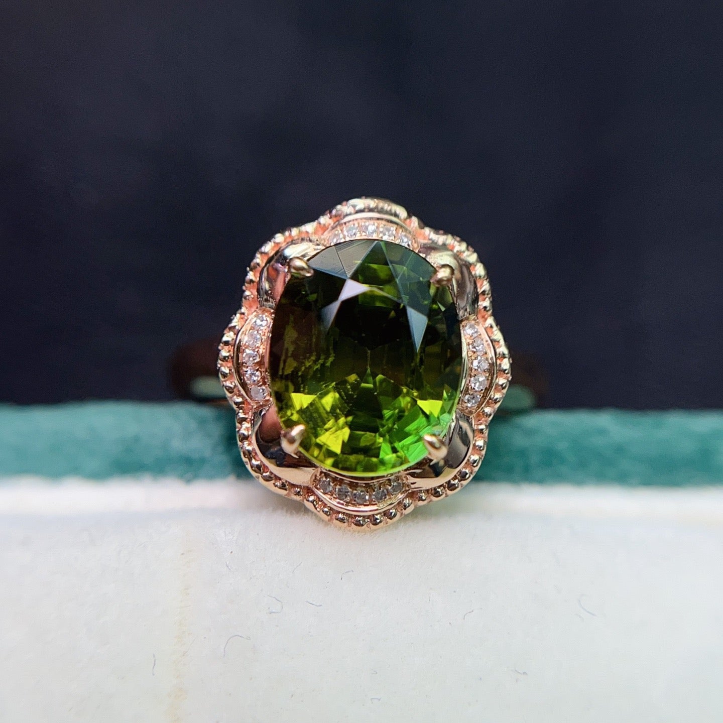 Tourmaline Ring in 18K Gold