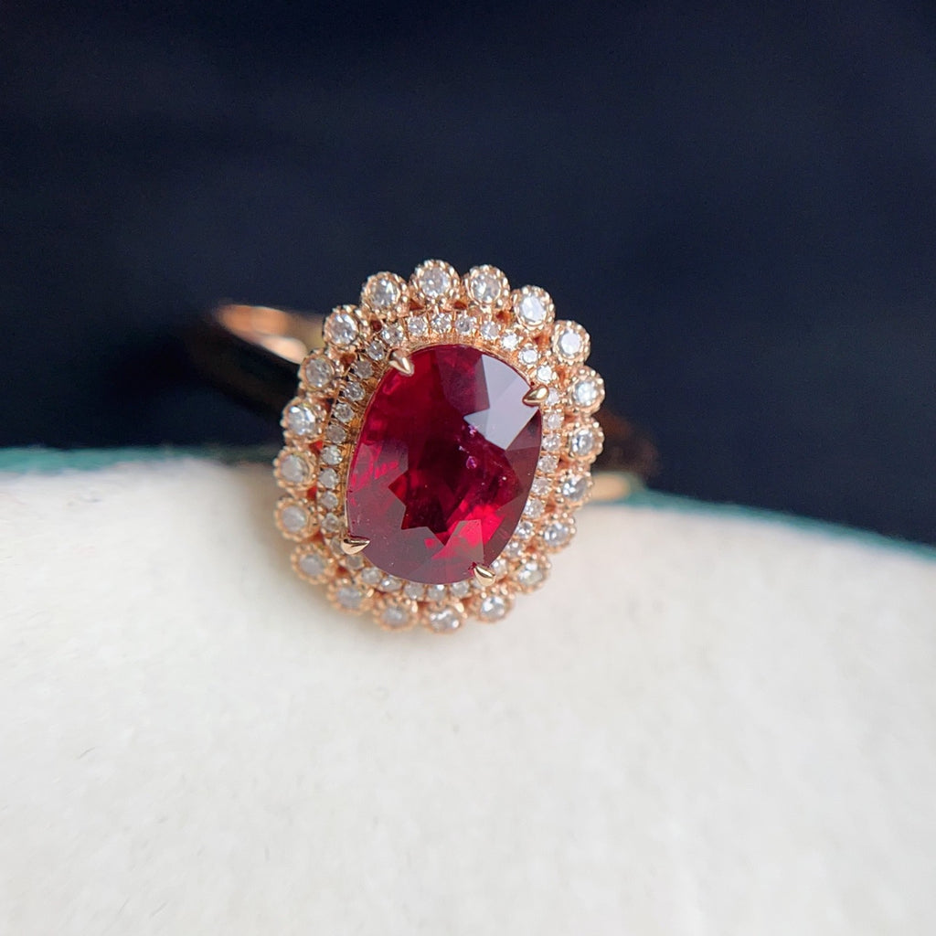 Natural Tourmaline Ring in 18K Gold