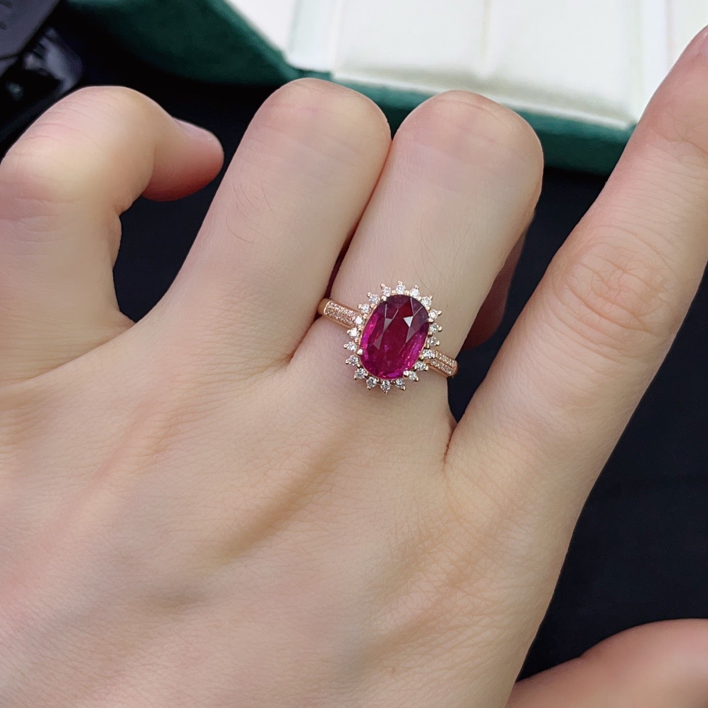 Tourmaline Ring in 18K Gold