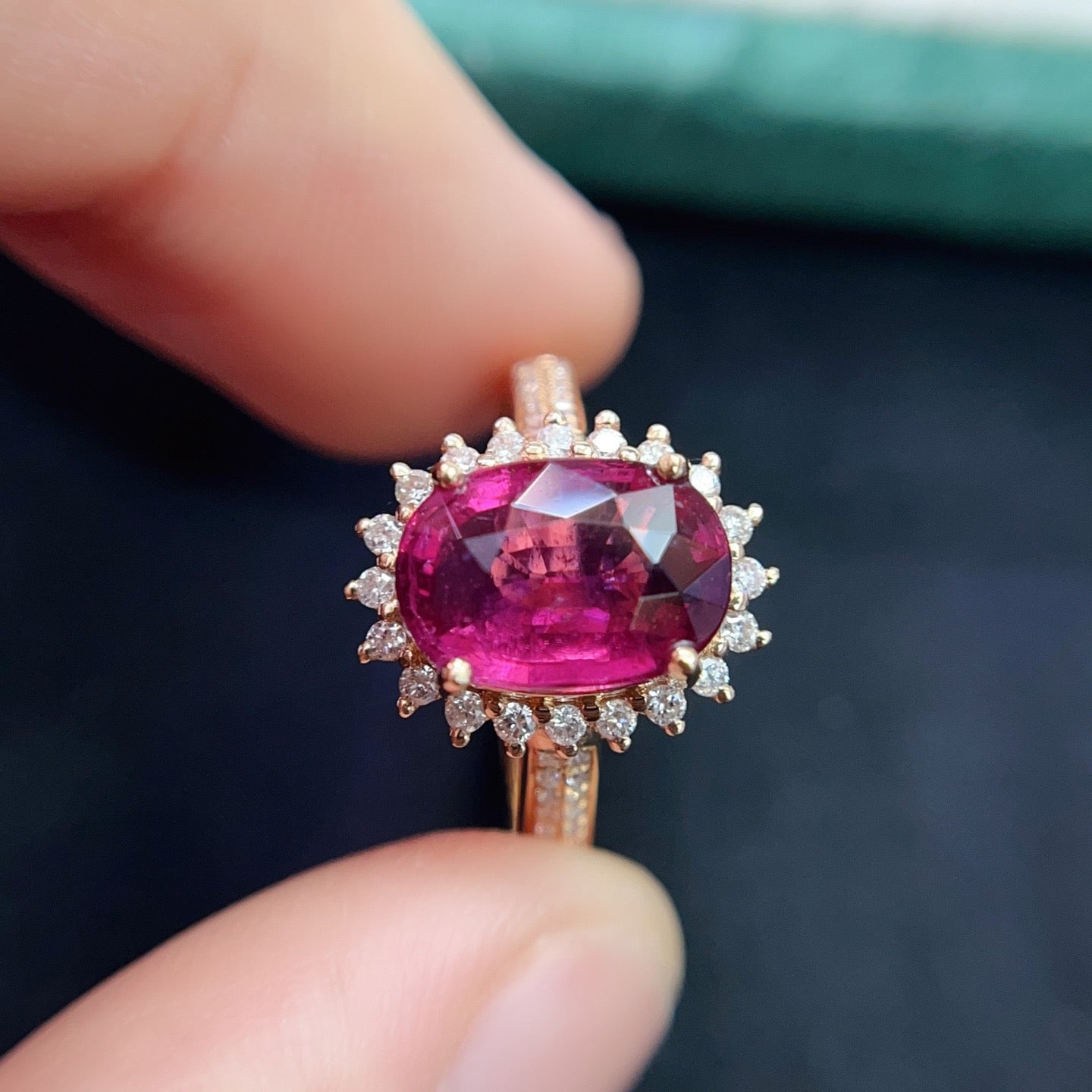 Tourmaline Ring in 18K Gold