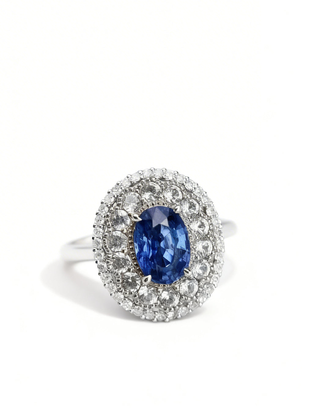 18K Gold Natural Sapphire Ring