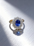 18K Gold Natural Sapphire Ring