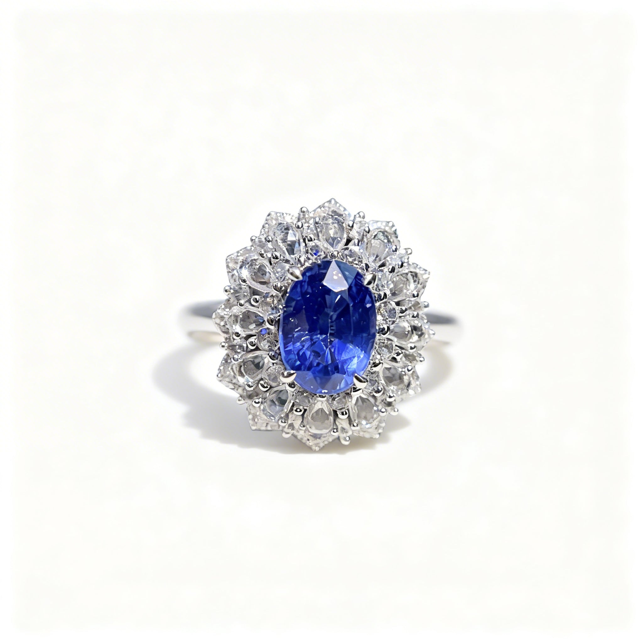 18K Gold Natural Sapphire Ring