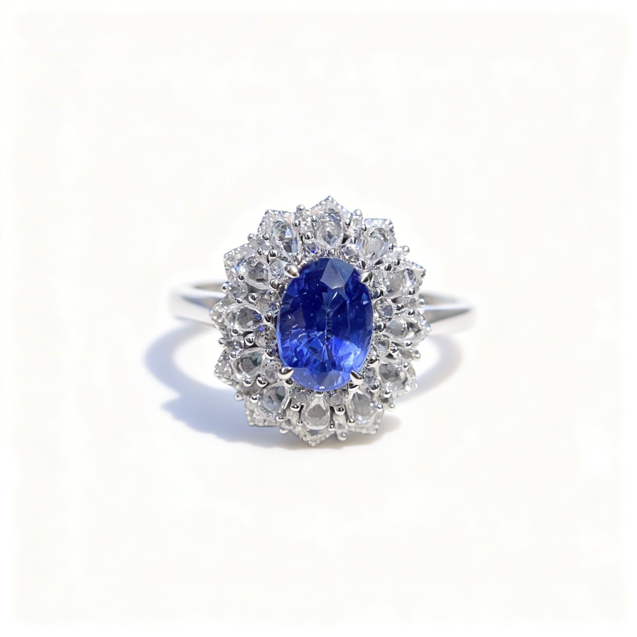 18K Gold Natural Sapphire Ring