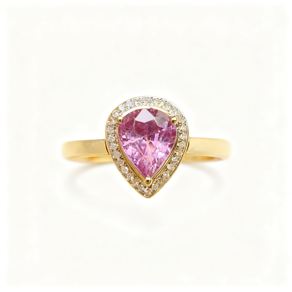 18K Gold Natural Sapphire Ring