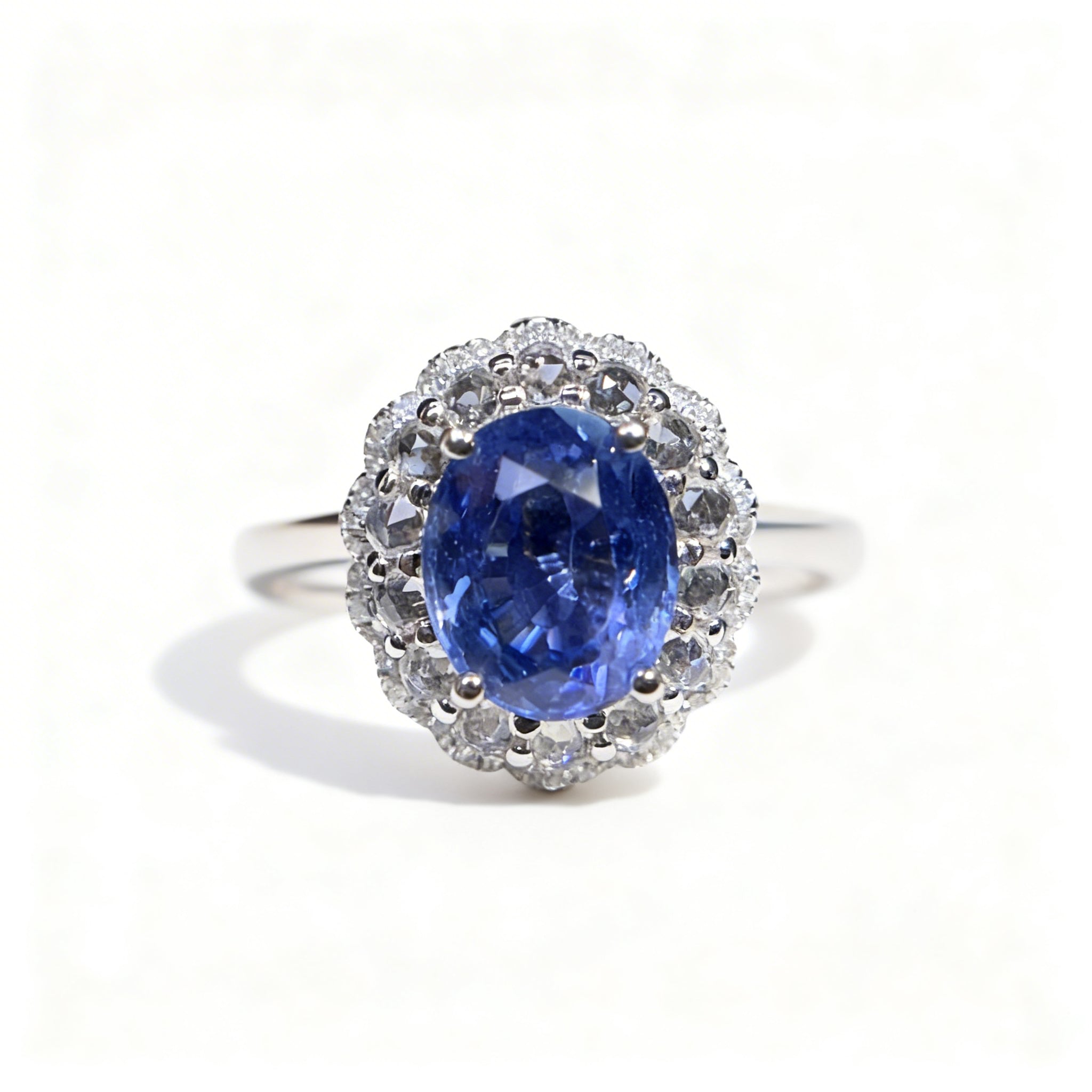 18K Gold Natural Sapphire Ring