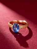 18K Gold Natural Sapphire Ring