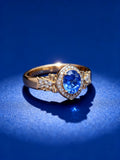 18K Gold Natural Sapphire Ring