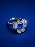 18K Gold Natural Sapphire Ring