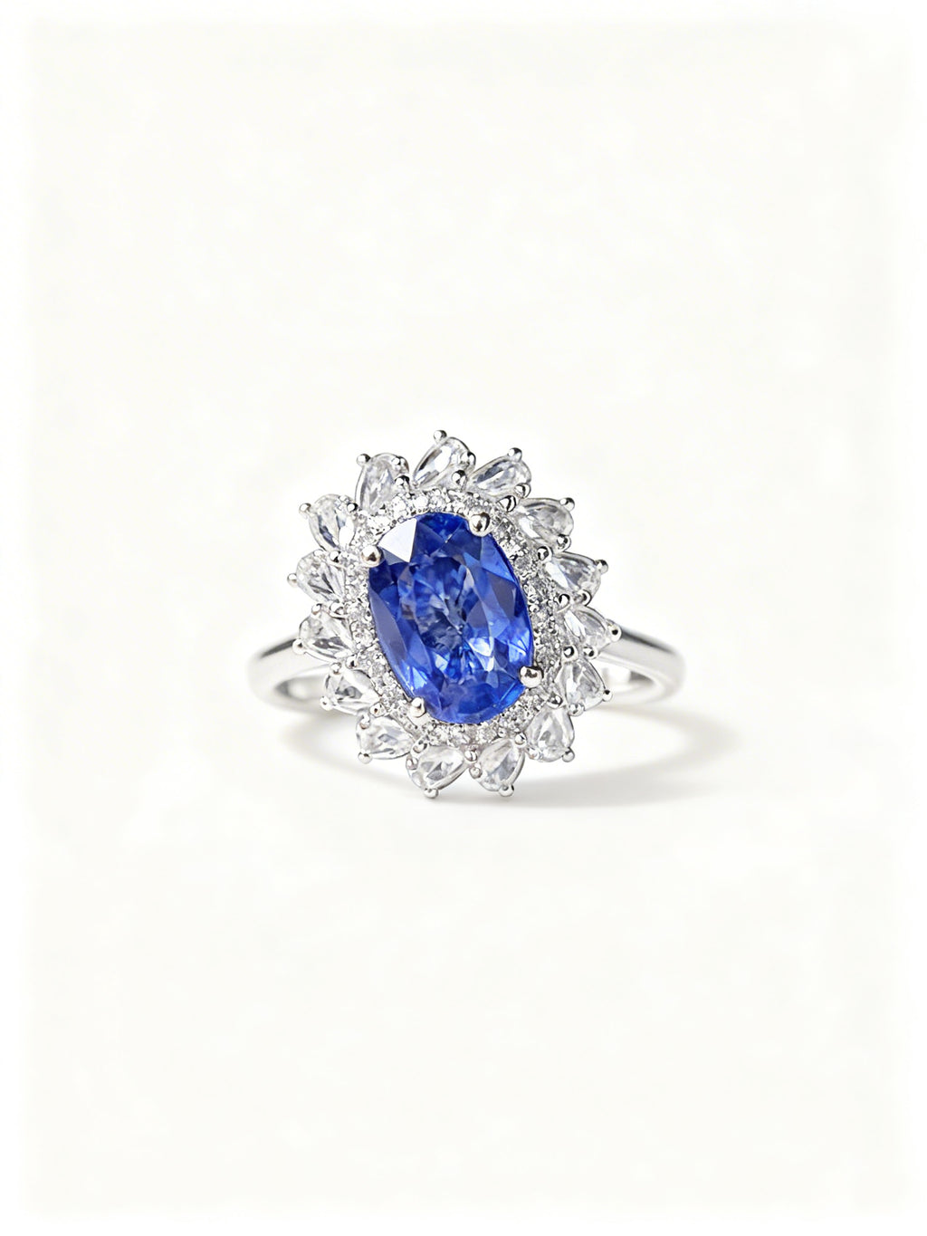 18K Gold Natural Sapphire Ring