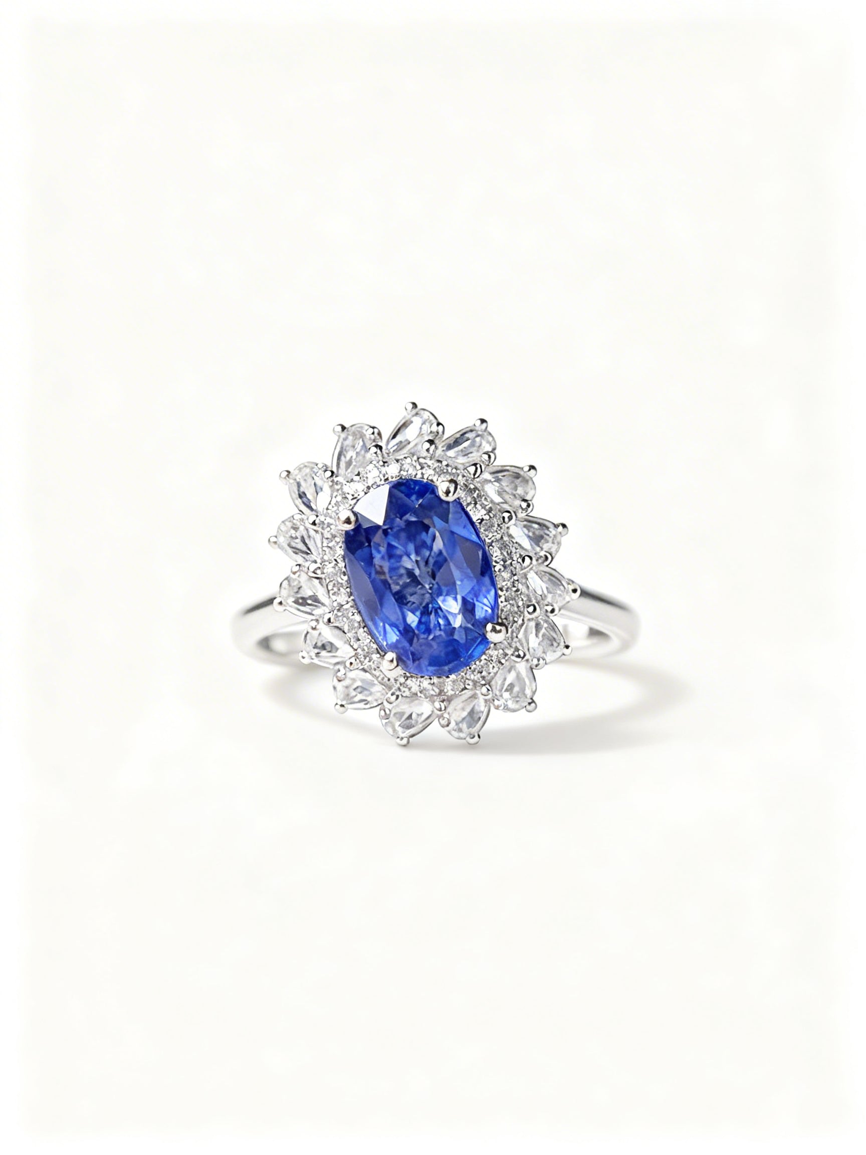 18K Gold Natural Sapphire Ring