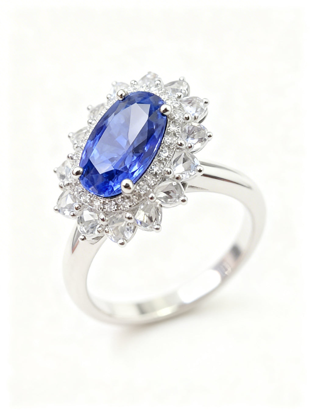 18K Gold Natural Sapphire Ring