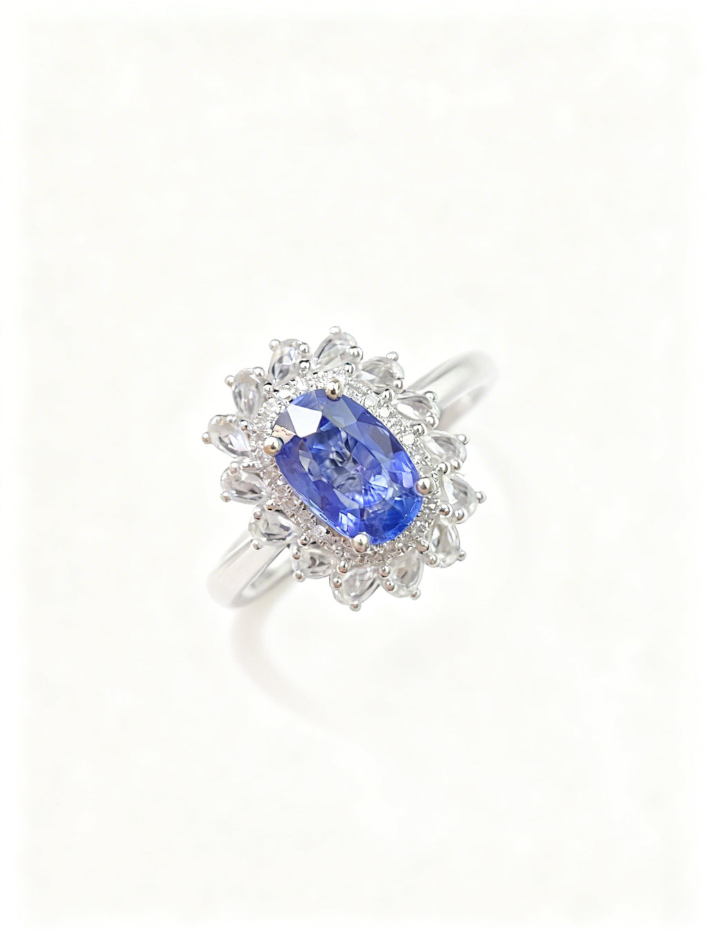 18K Gold Natural Sapphire Ring