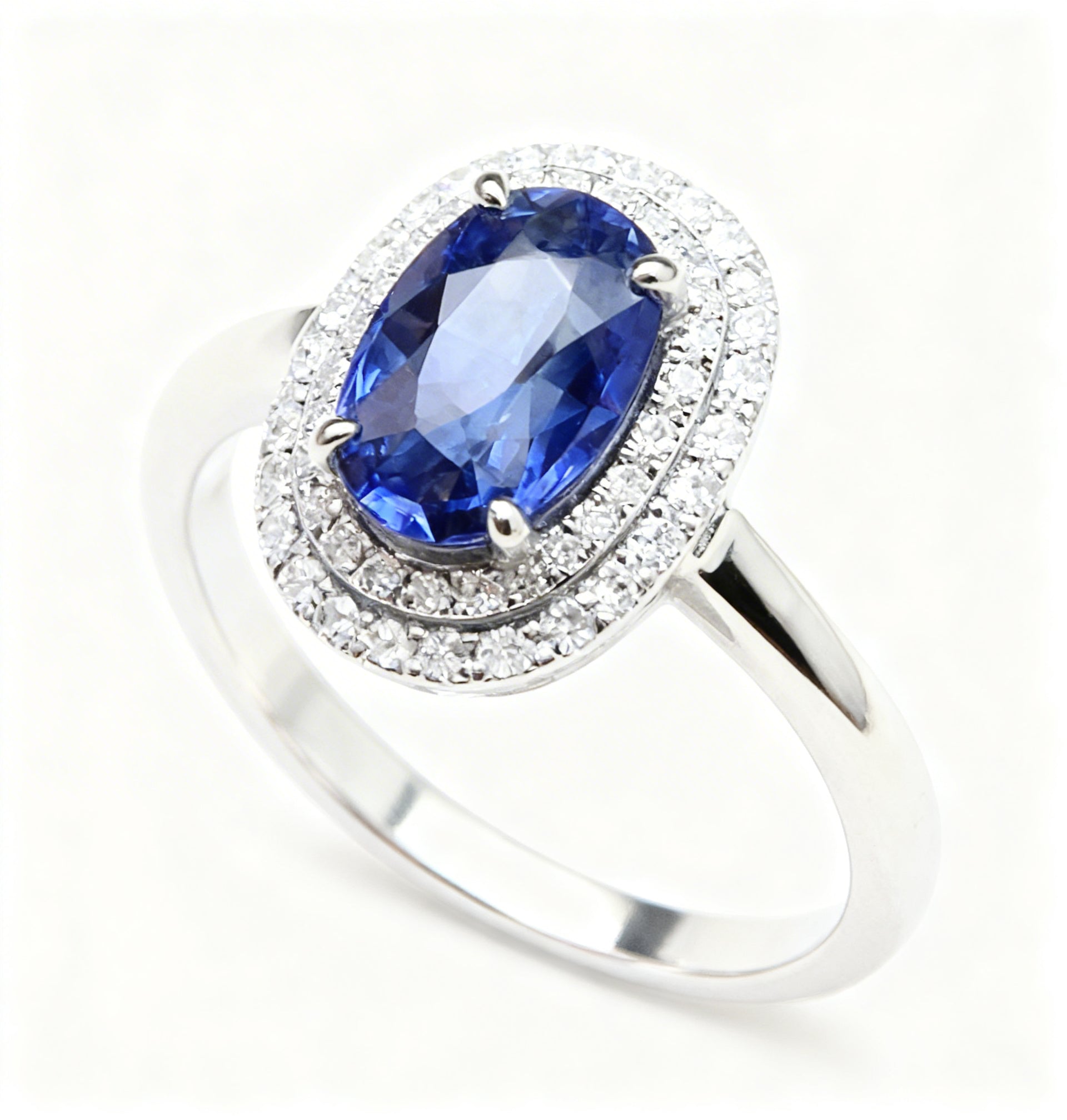 18K Gold Natural Sapphire Ring