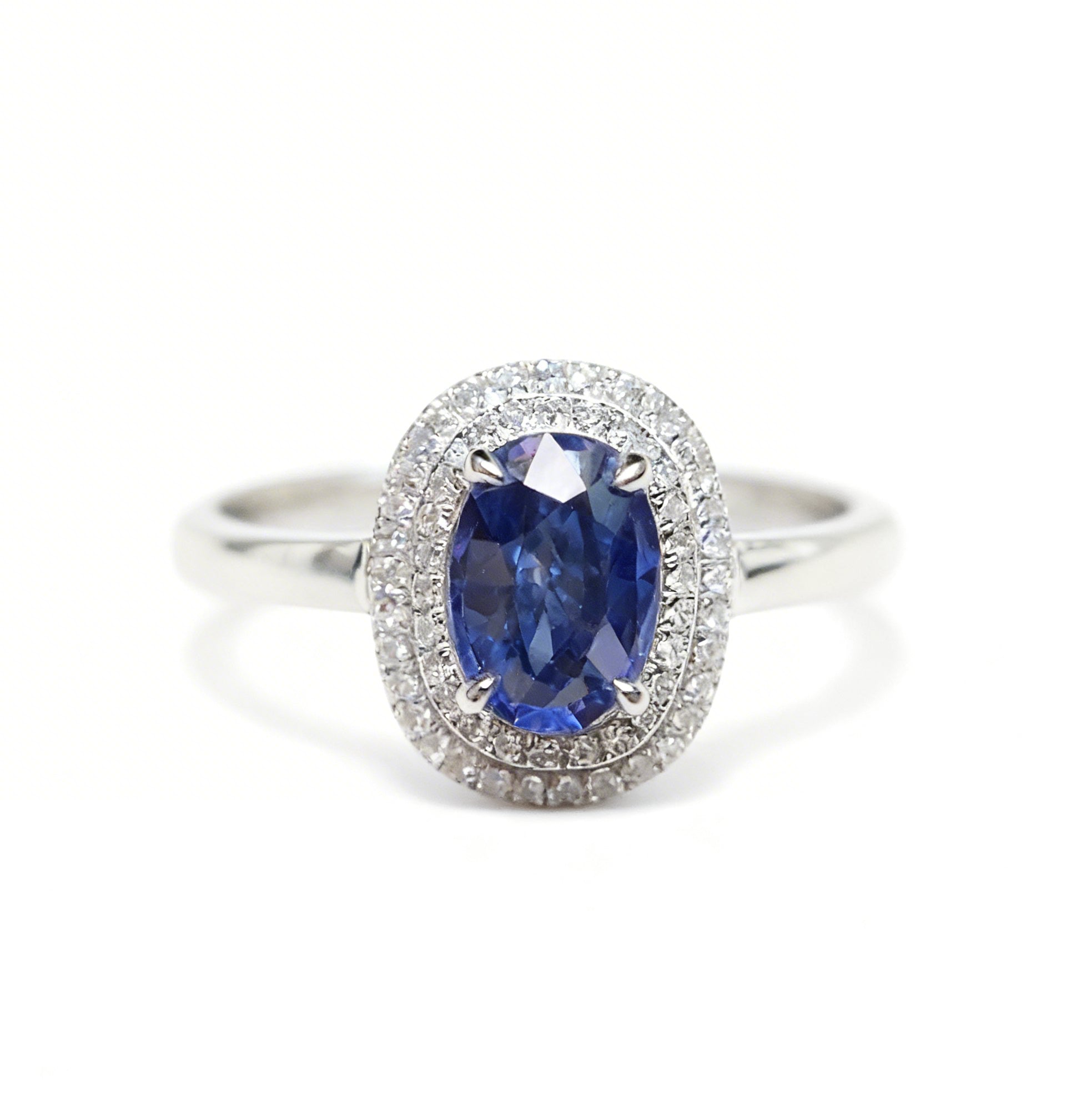 18K Gold Natural Sapphire Ring