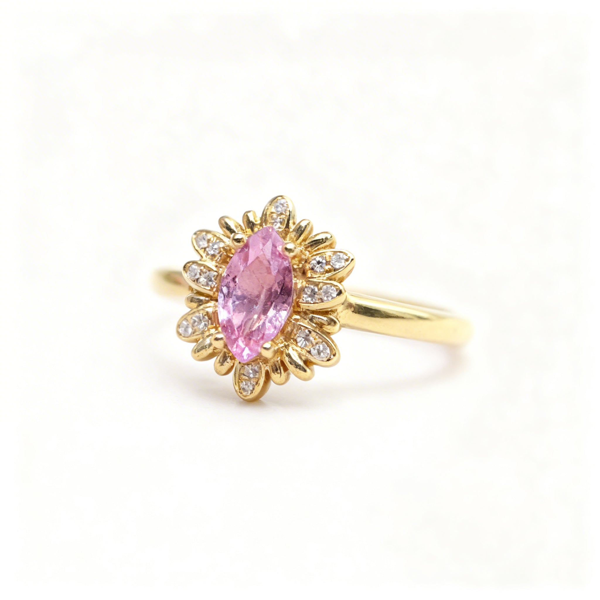 18K Gold Natural Sapphire Ring