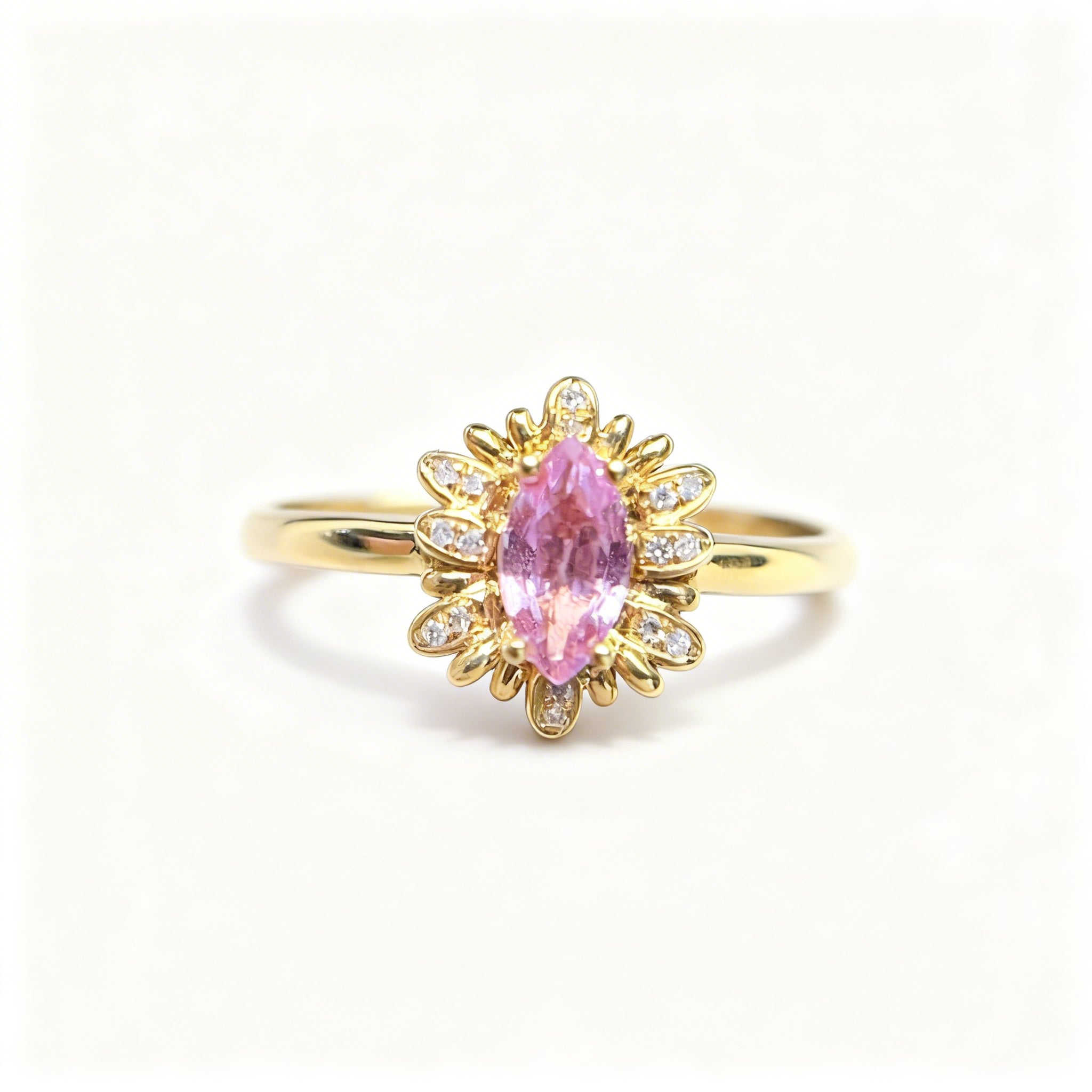 18K Gold Natural Sapphire Ring