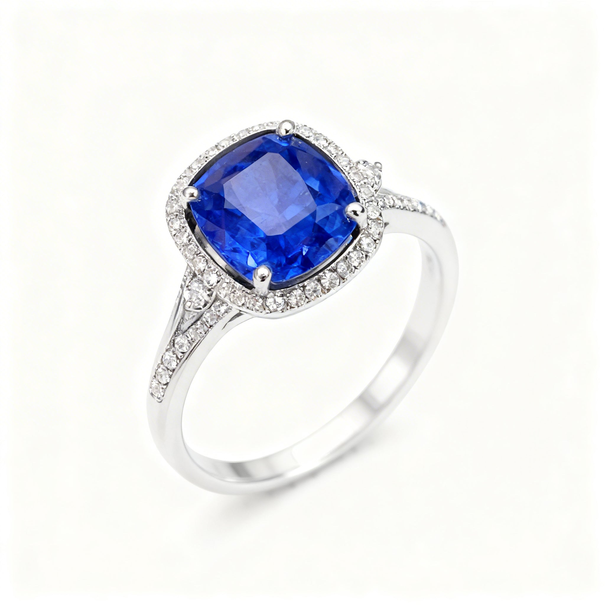 18K Gold Natural Sapphire Ring