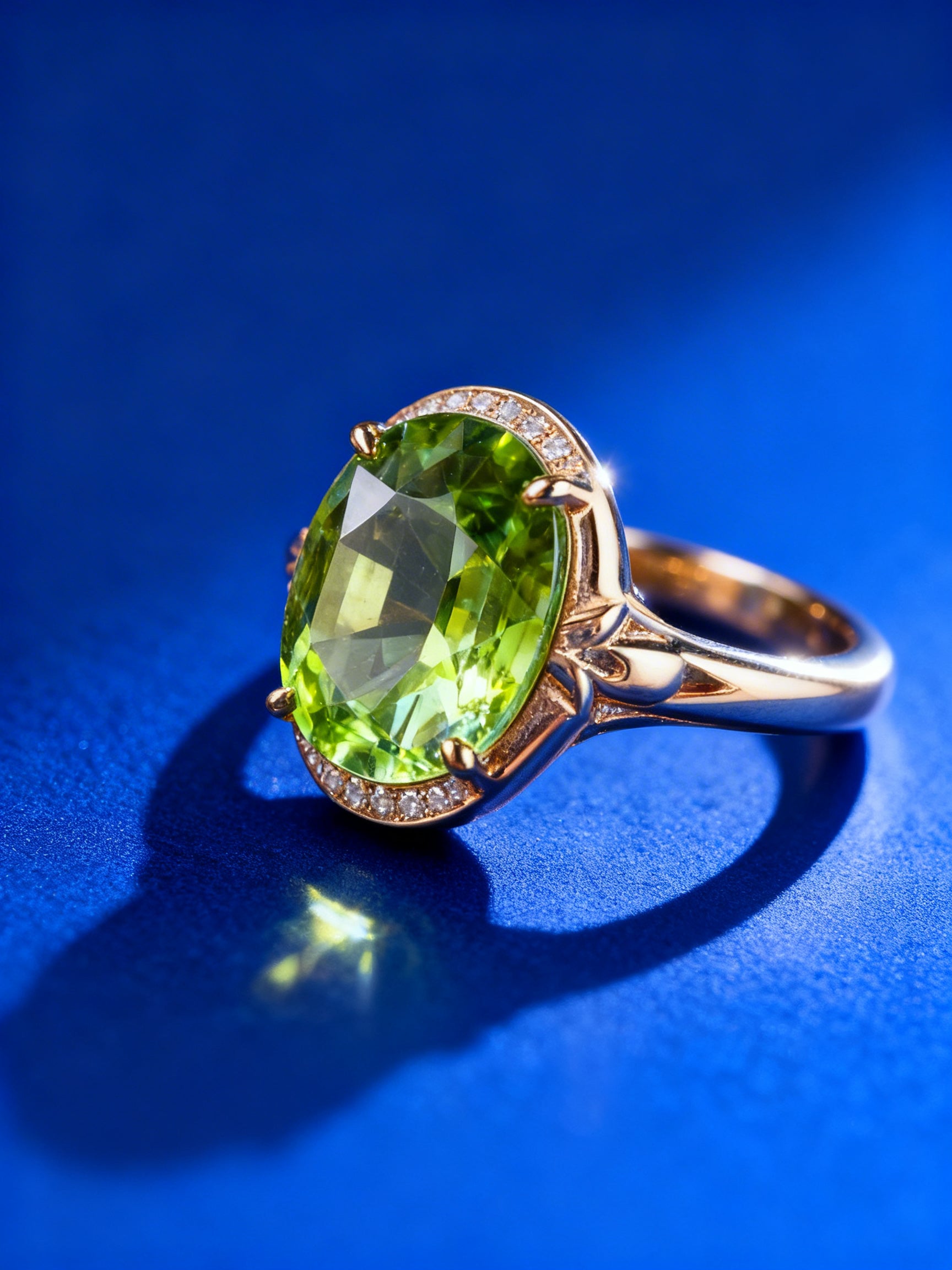 Natural Tourmaline Ring in 18K Gold