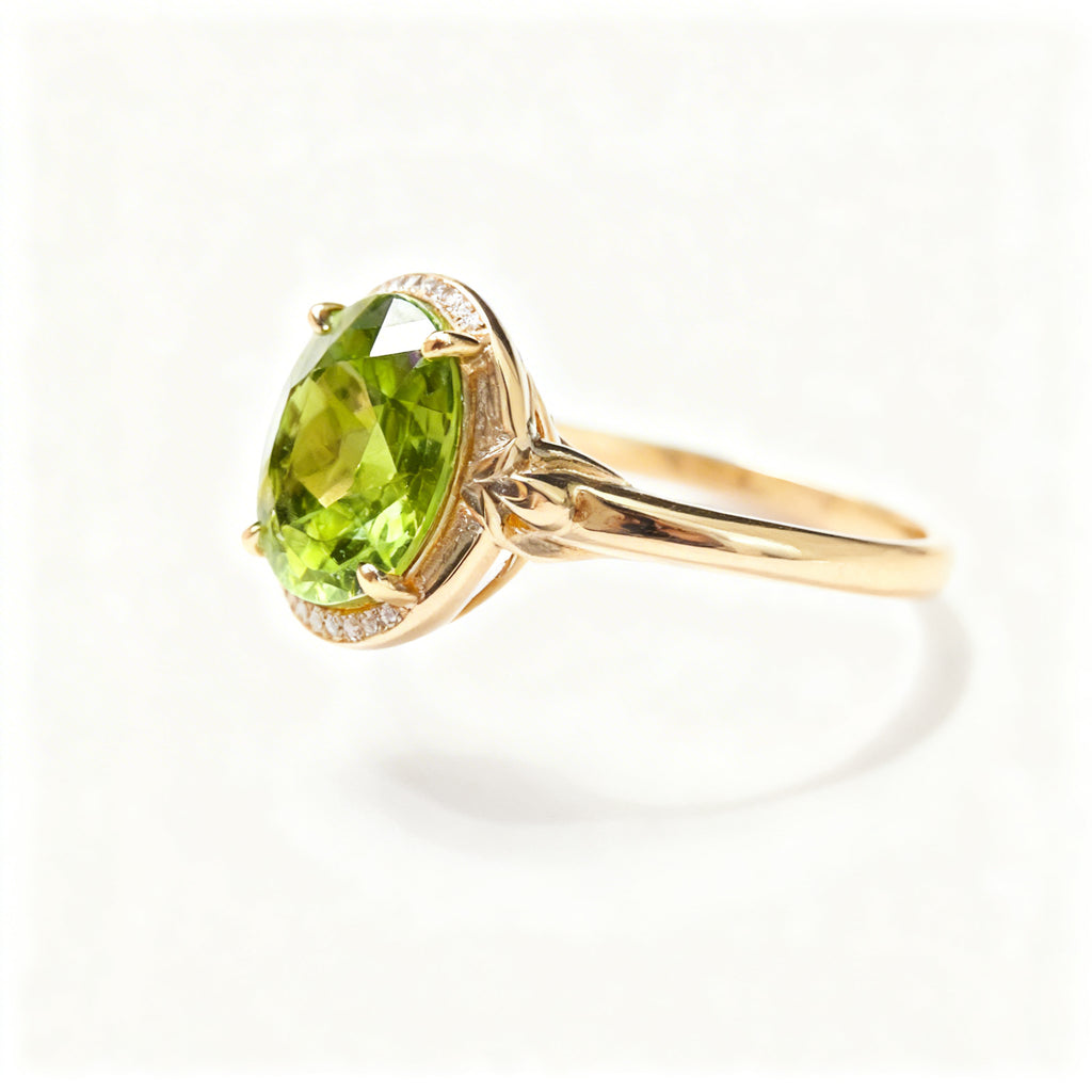 Natural Tourmaline Ring in 18K Gold
