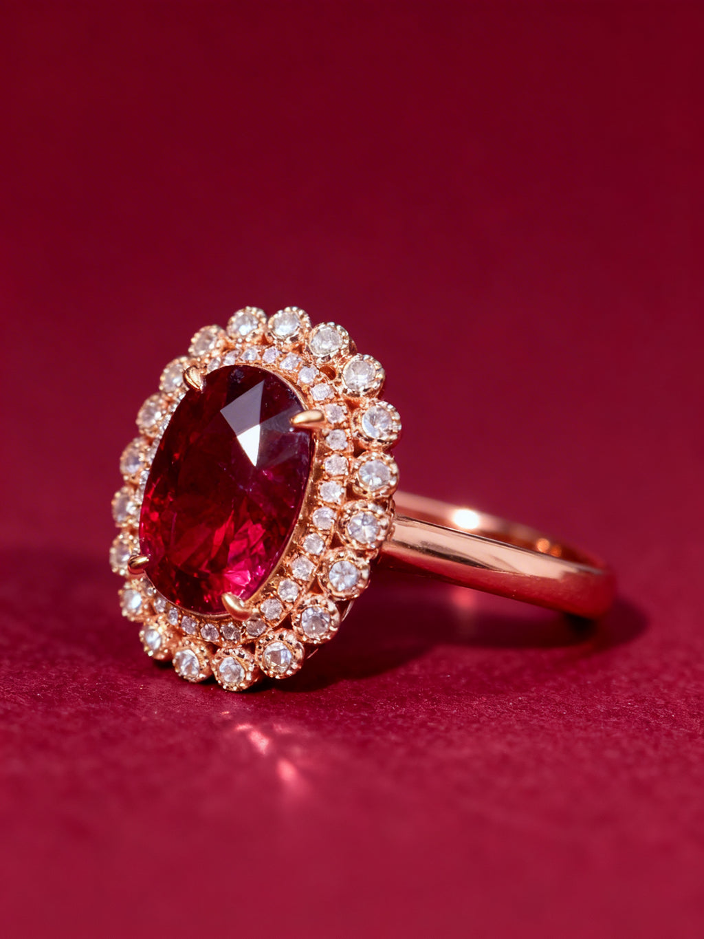 Natural Tourmaline Ring in 18K Gold