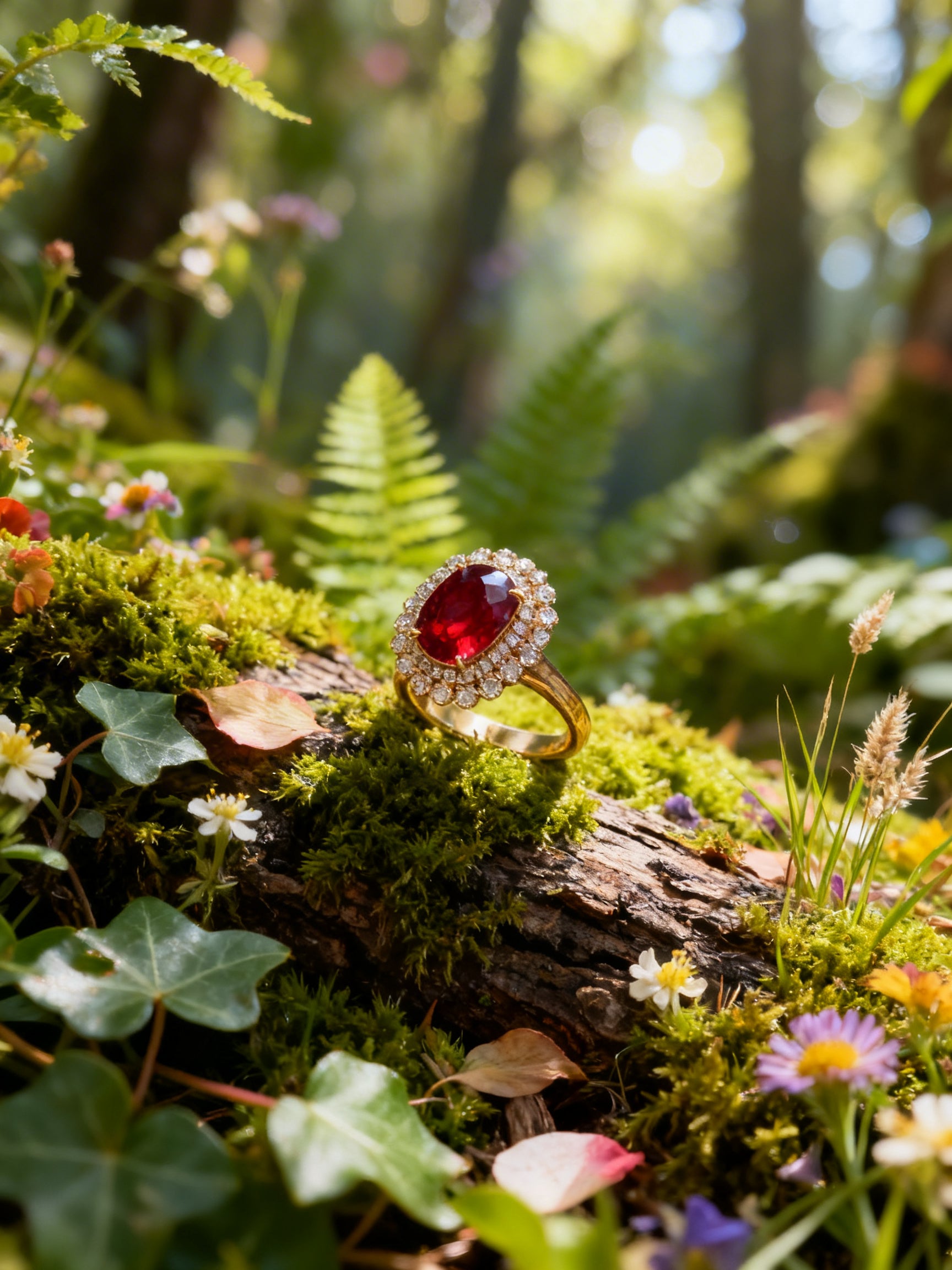 Natural Tourmaline Ring in 18K Gold