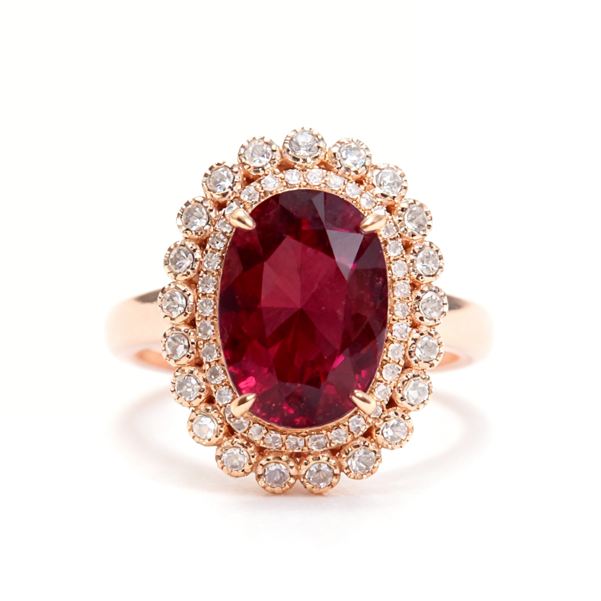 Natural Tourmaline Ring in 18K Gold