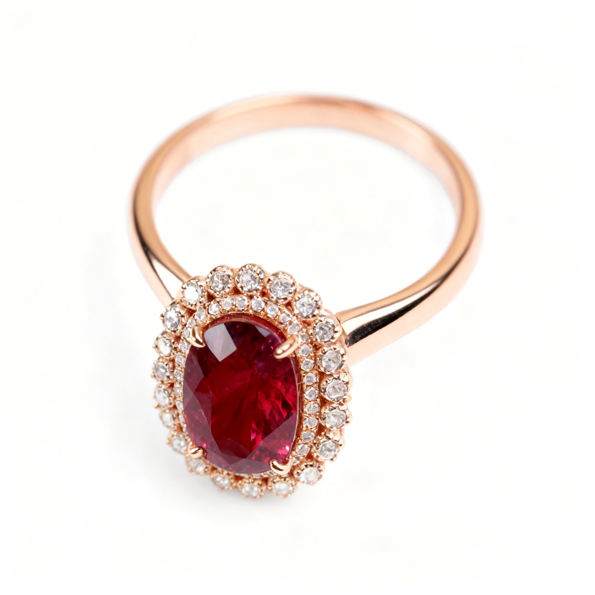 Natural Tourmaline Ring in 18K Gold