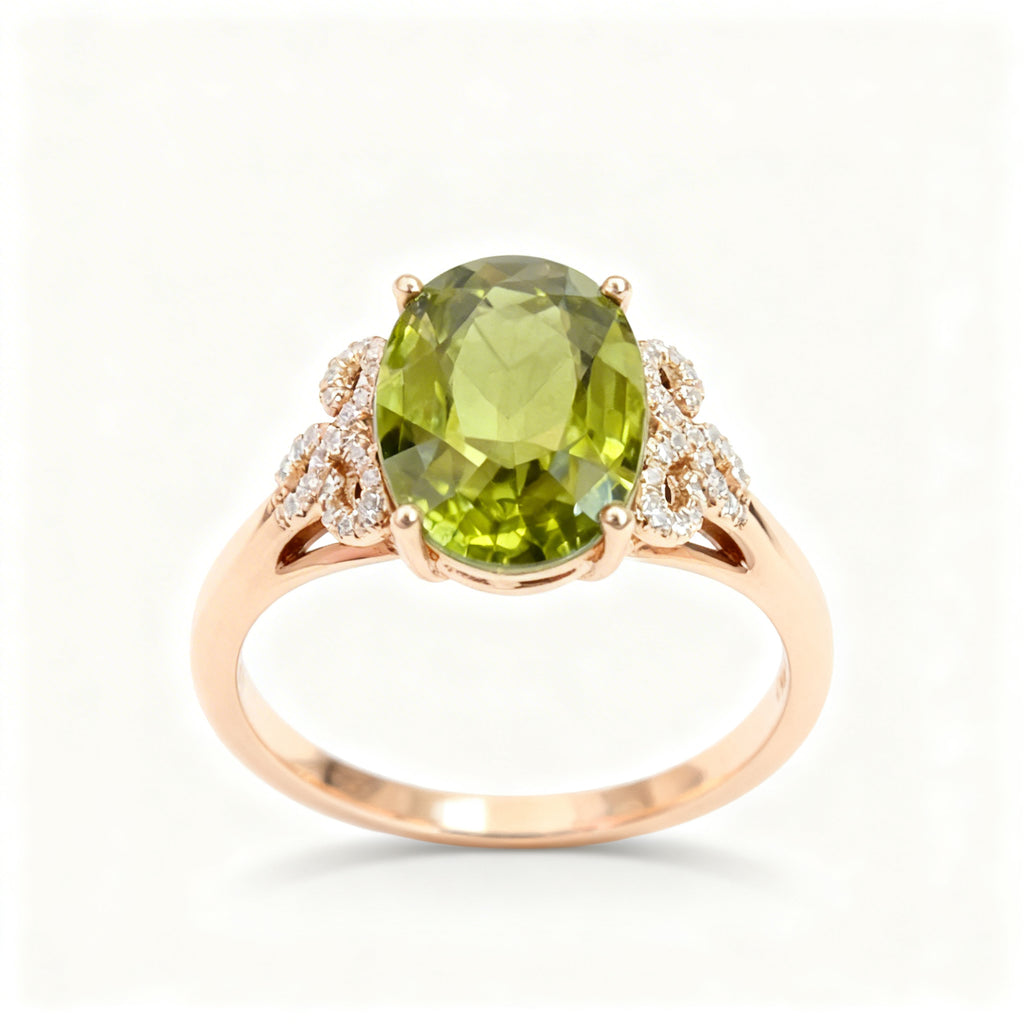 Natural Tourmaline Ring in 18K Gold