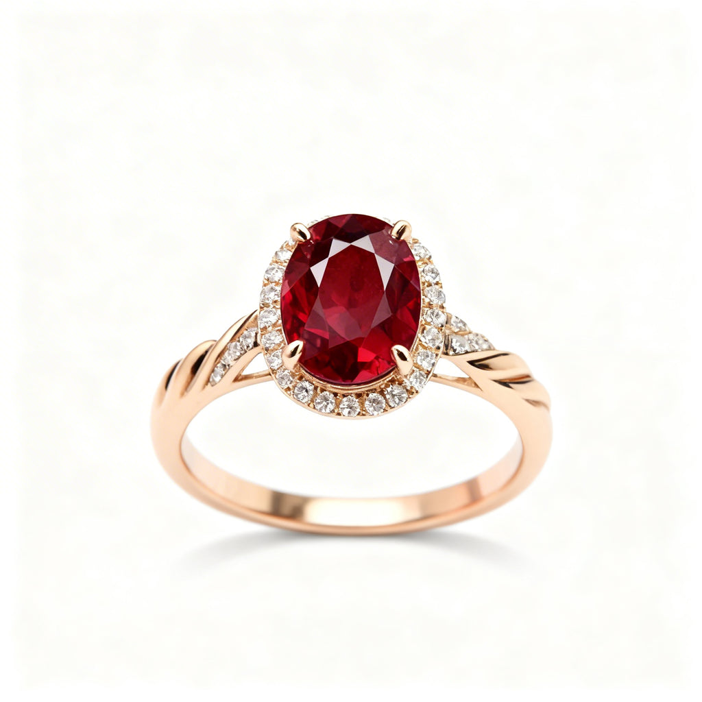 Natural Tourmaline Ring in 18K Gold